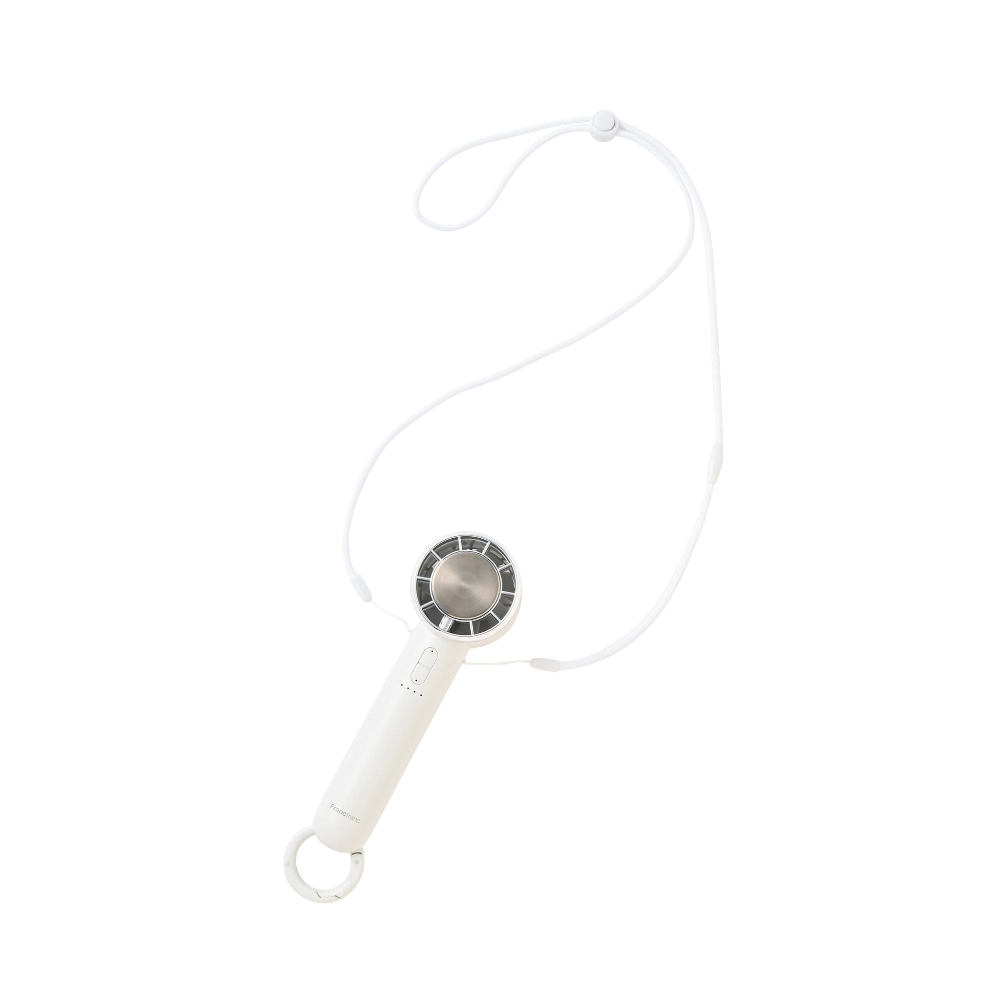 Frais Ice Plate Handy Fan White