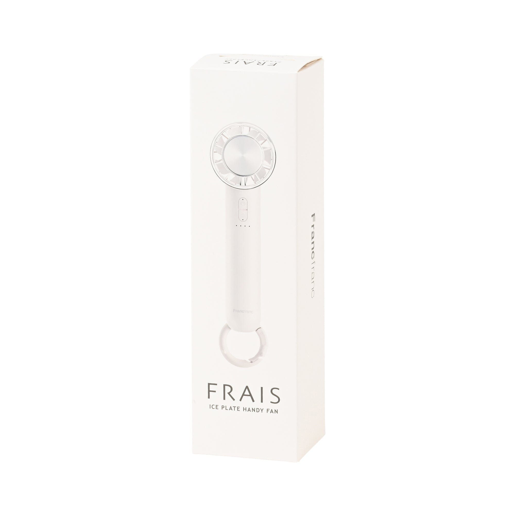 Frais Ice Plate Handy Fan White