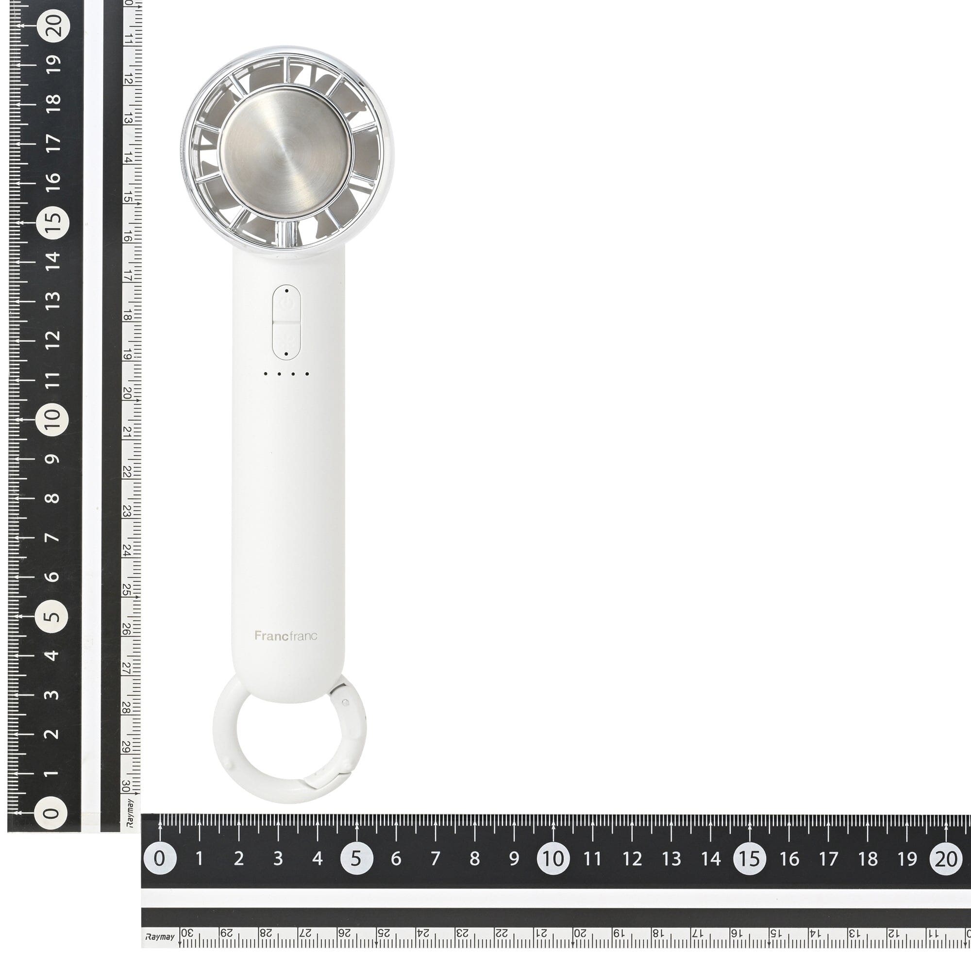 Frais Ice Plate Handy Fan White