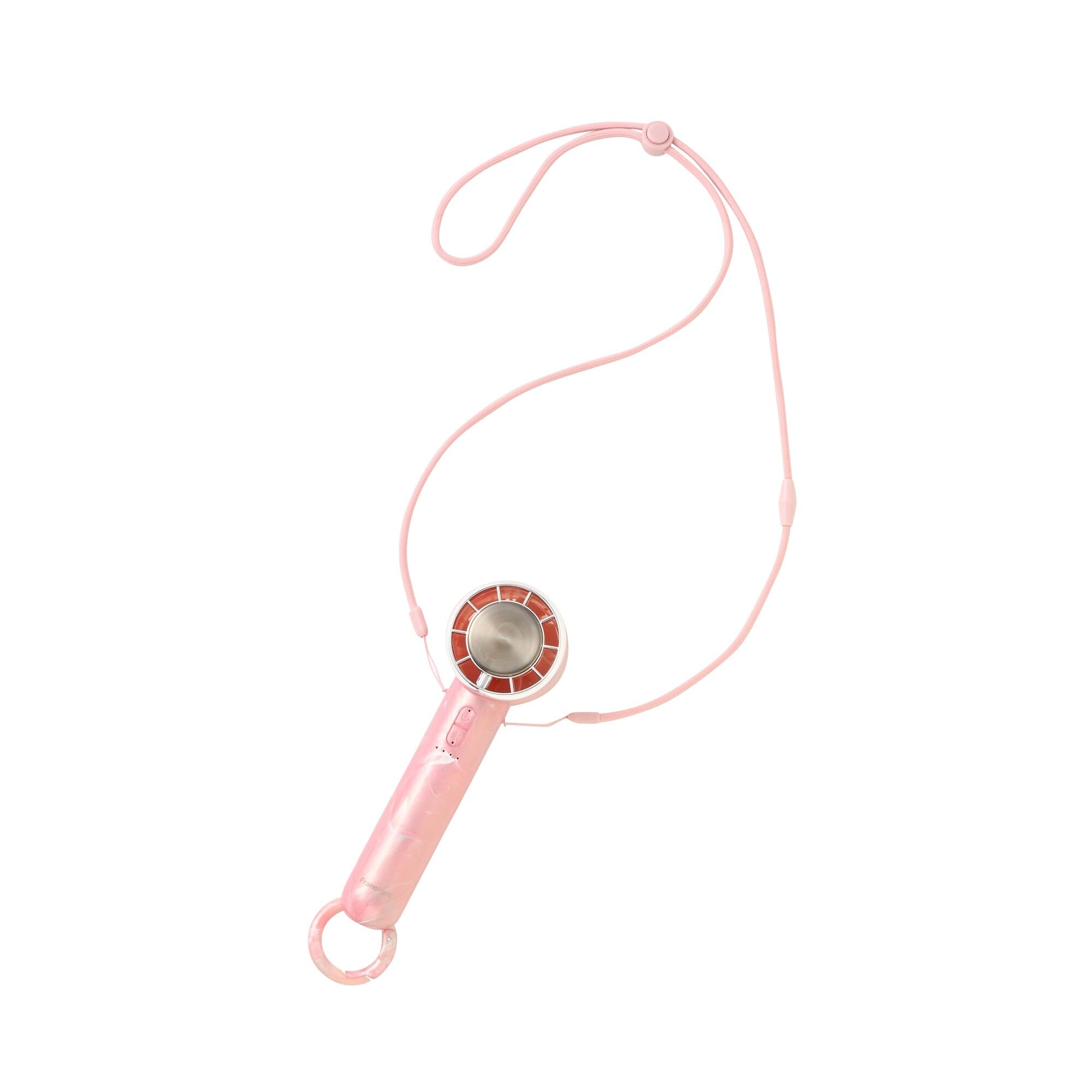 Frais Ice Plate Handy Fan Sheer Marble Pink