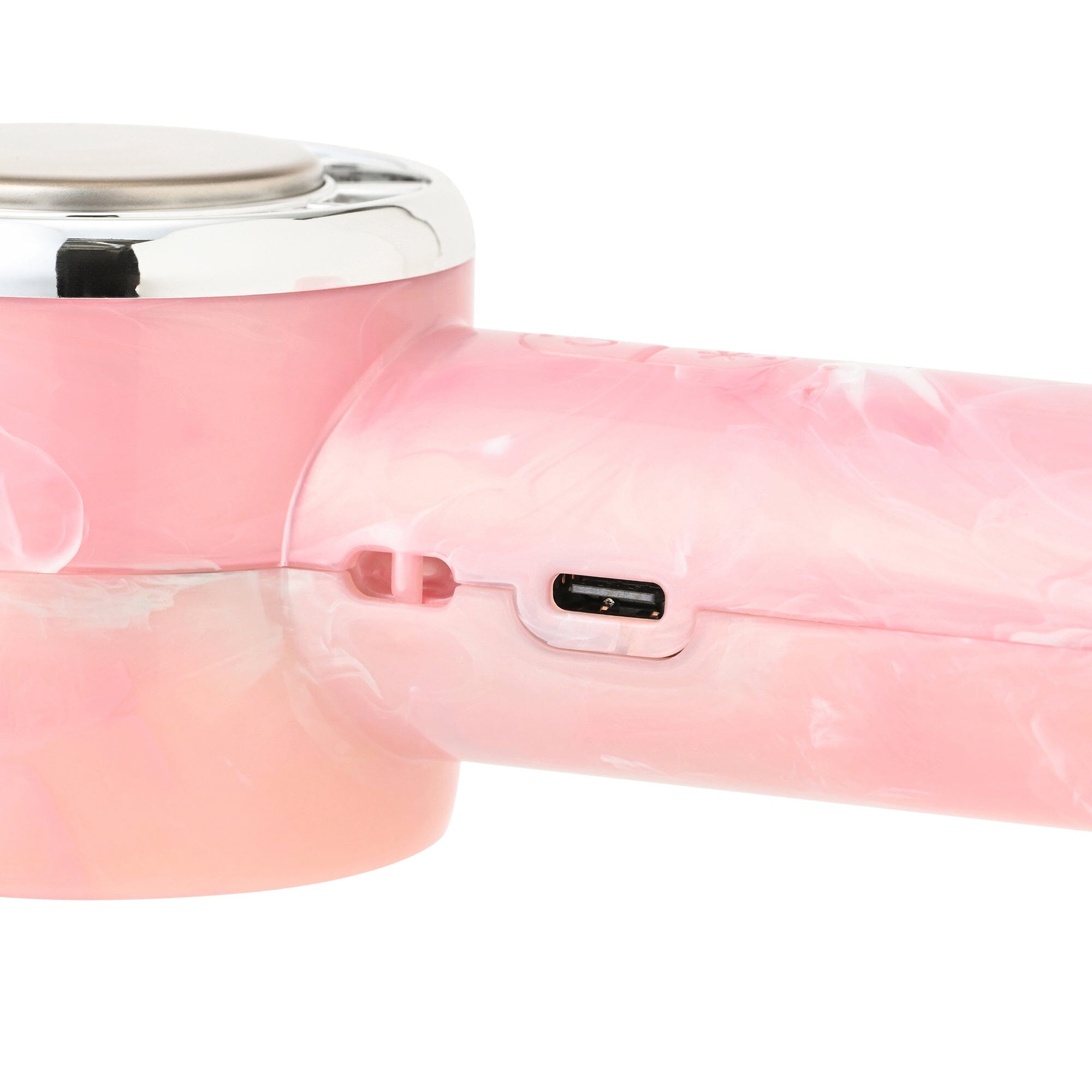 Frais Ice Plate Handy Fan Sheer Marble Pink
