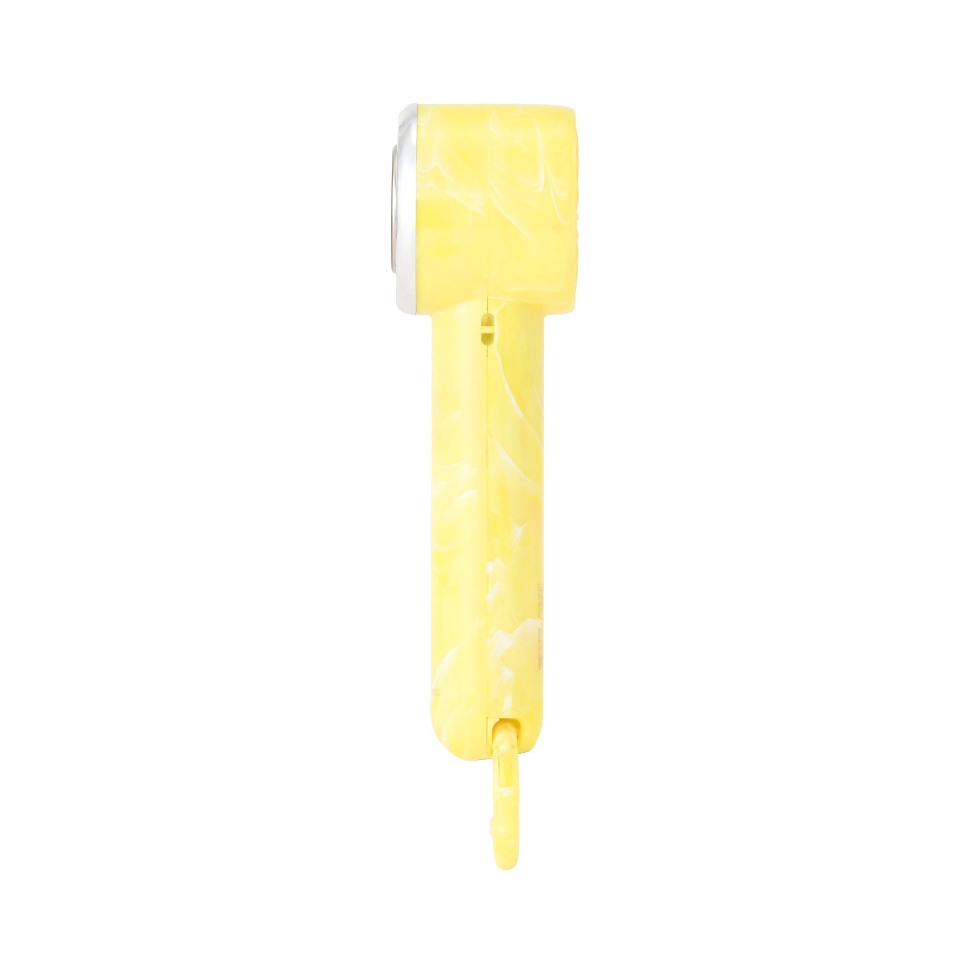 Frais Ice Plate Handy Fan Sheer Marble Yellow