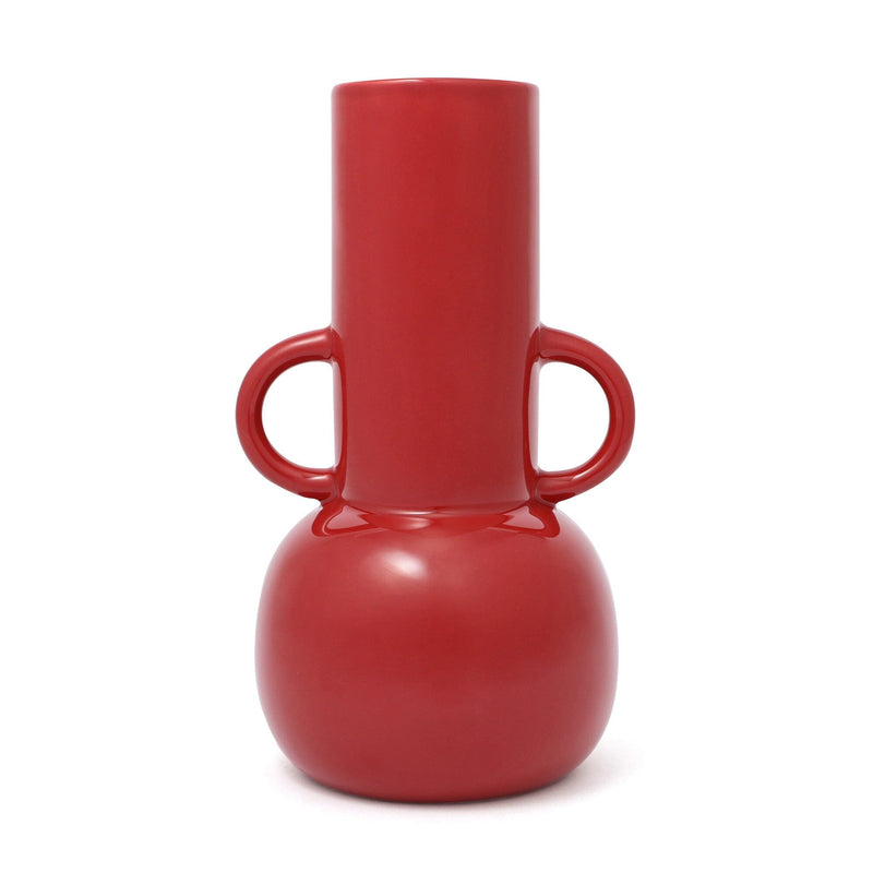 Ceramic Pop Flower Vase Large Red