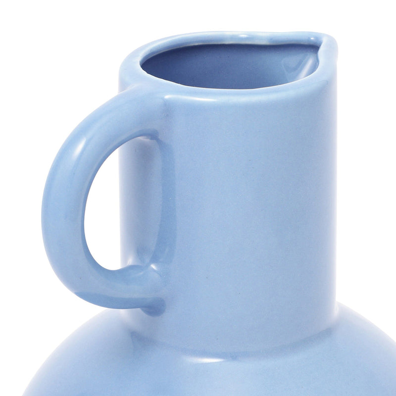 Ceramic Pop Flower Vase Medium Light Blue