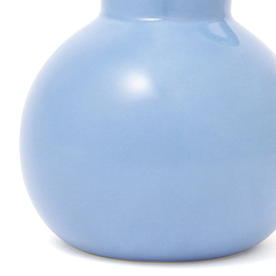 Ceramic Pop Flower Vase Medium Light Blue