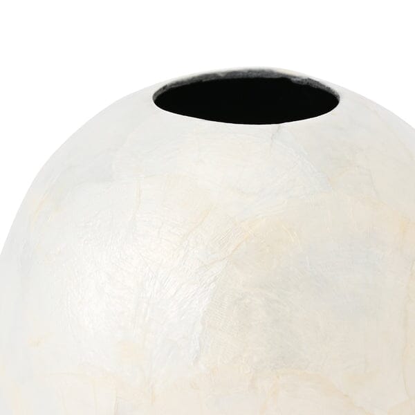 Shell Flower Vase 2 Small White