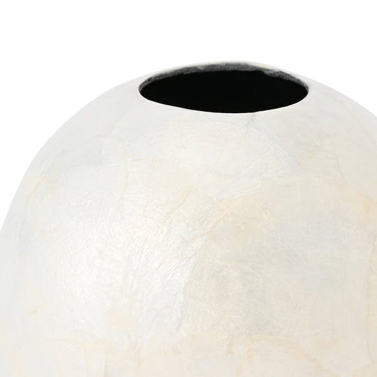 Shell Flower Vase 2 Small White