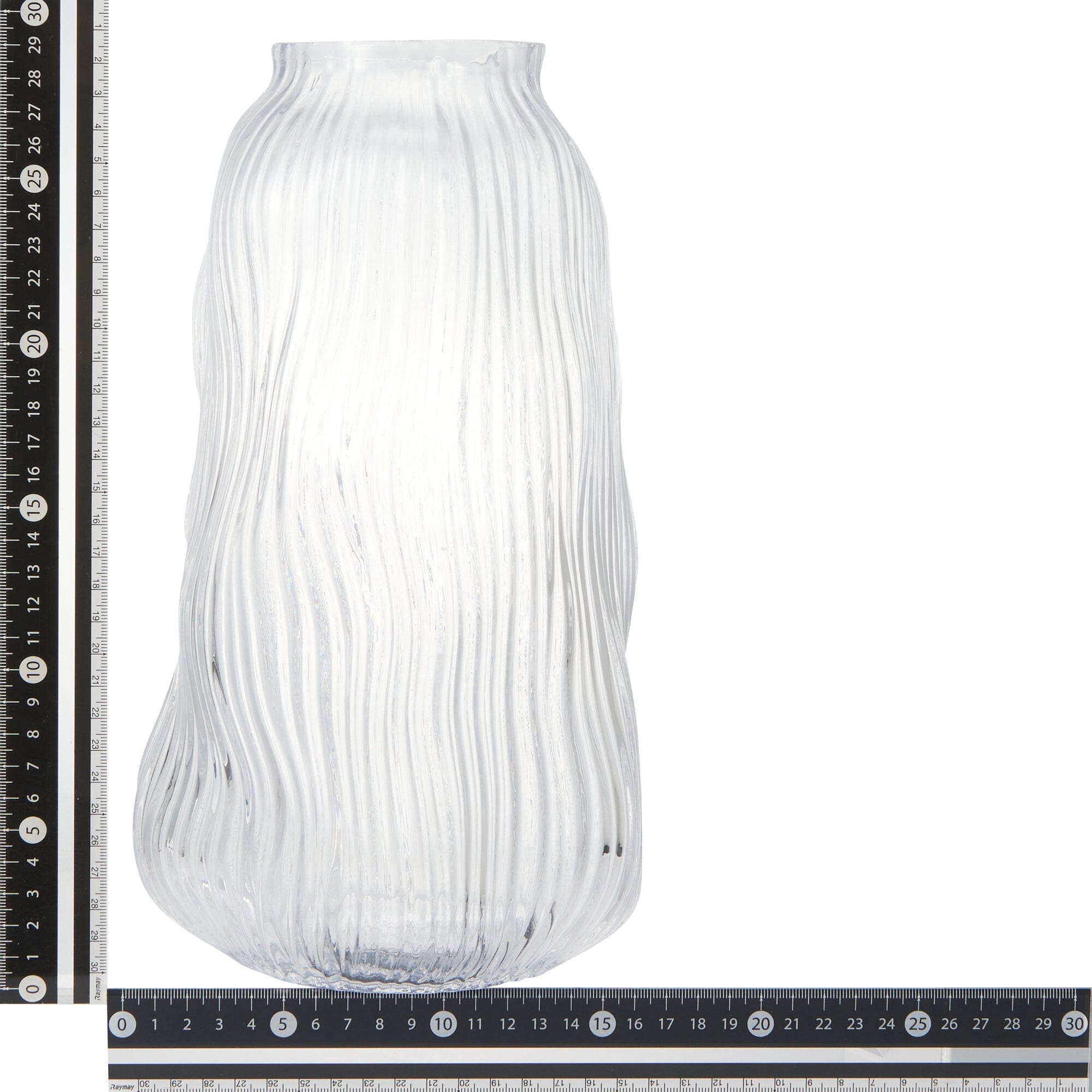 Wave Flower Vase Large Clear