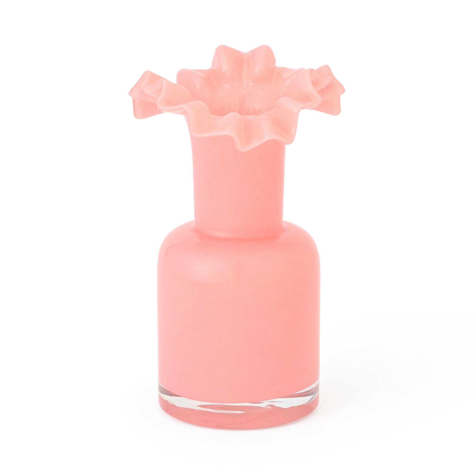 Frill Flower Vase Medium Pink