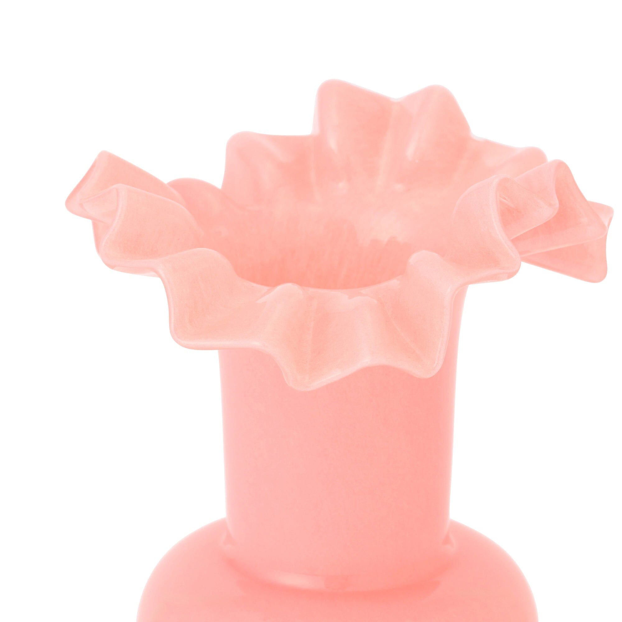 Frill Flower Vase Medium Pink