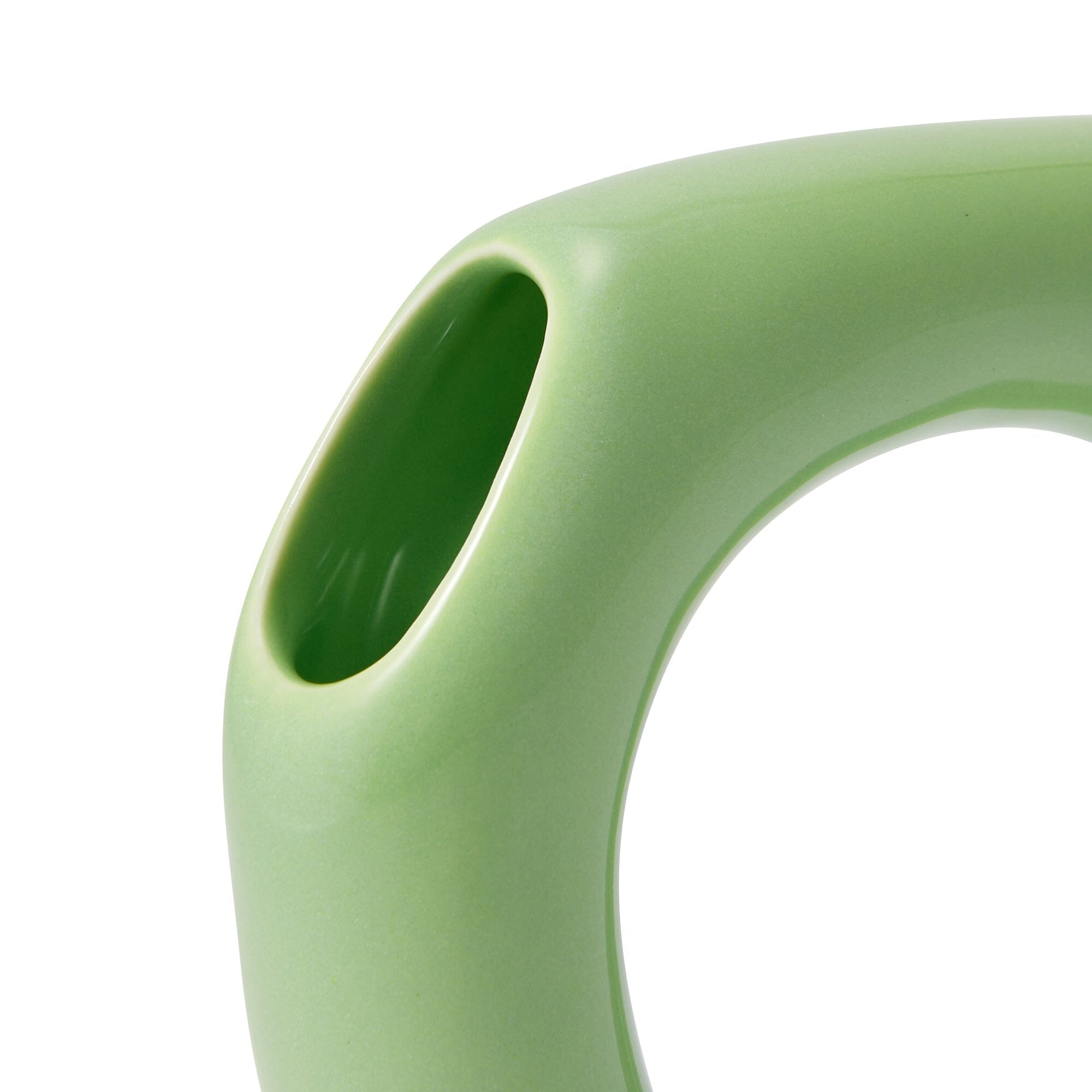 Ceramic Arty Flower Vase Medium Yellow Green