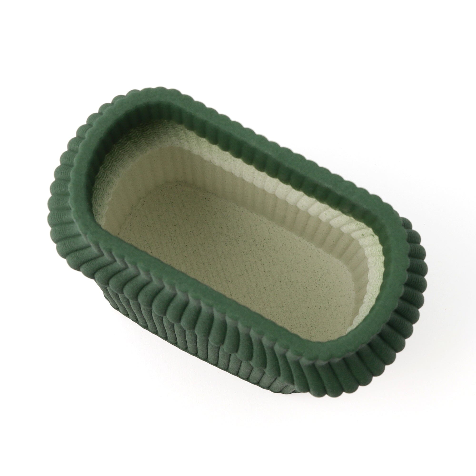 Ceramic 3D Flower Vase Medium Green