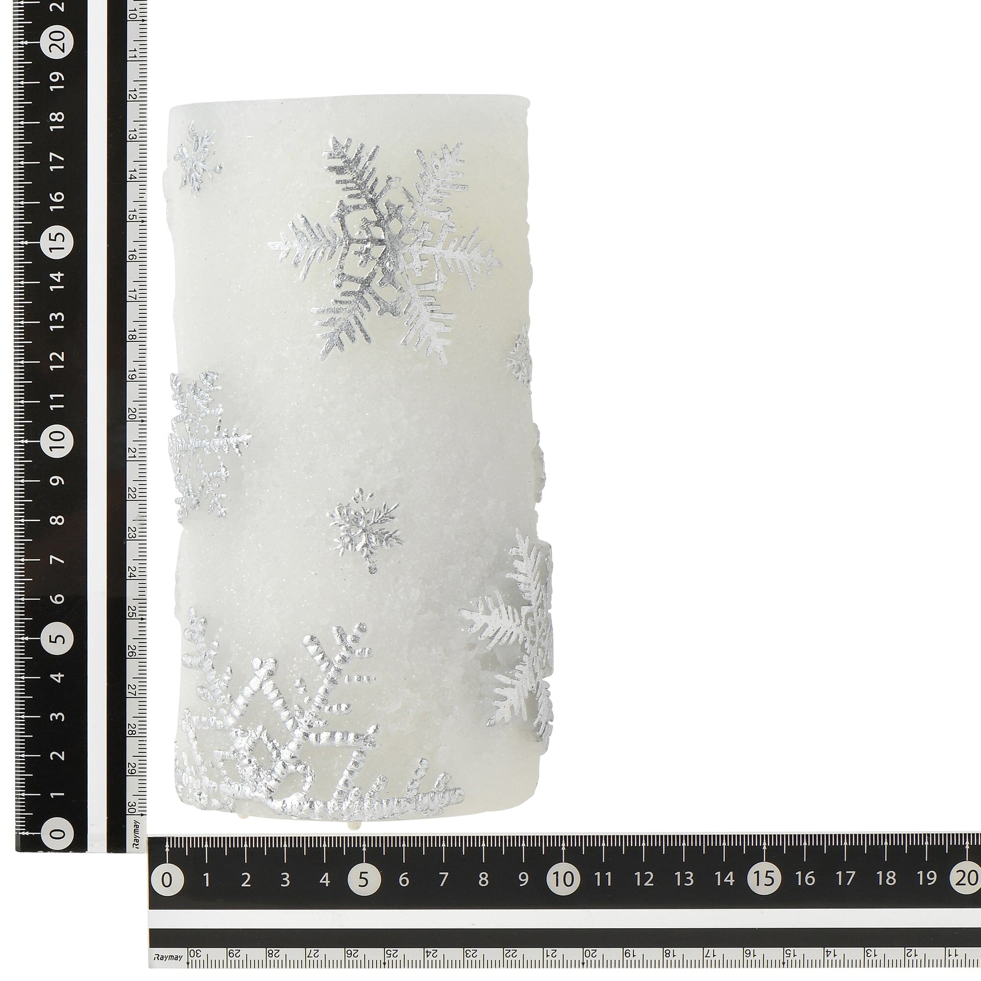Led Water Candle Snow Silver