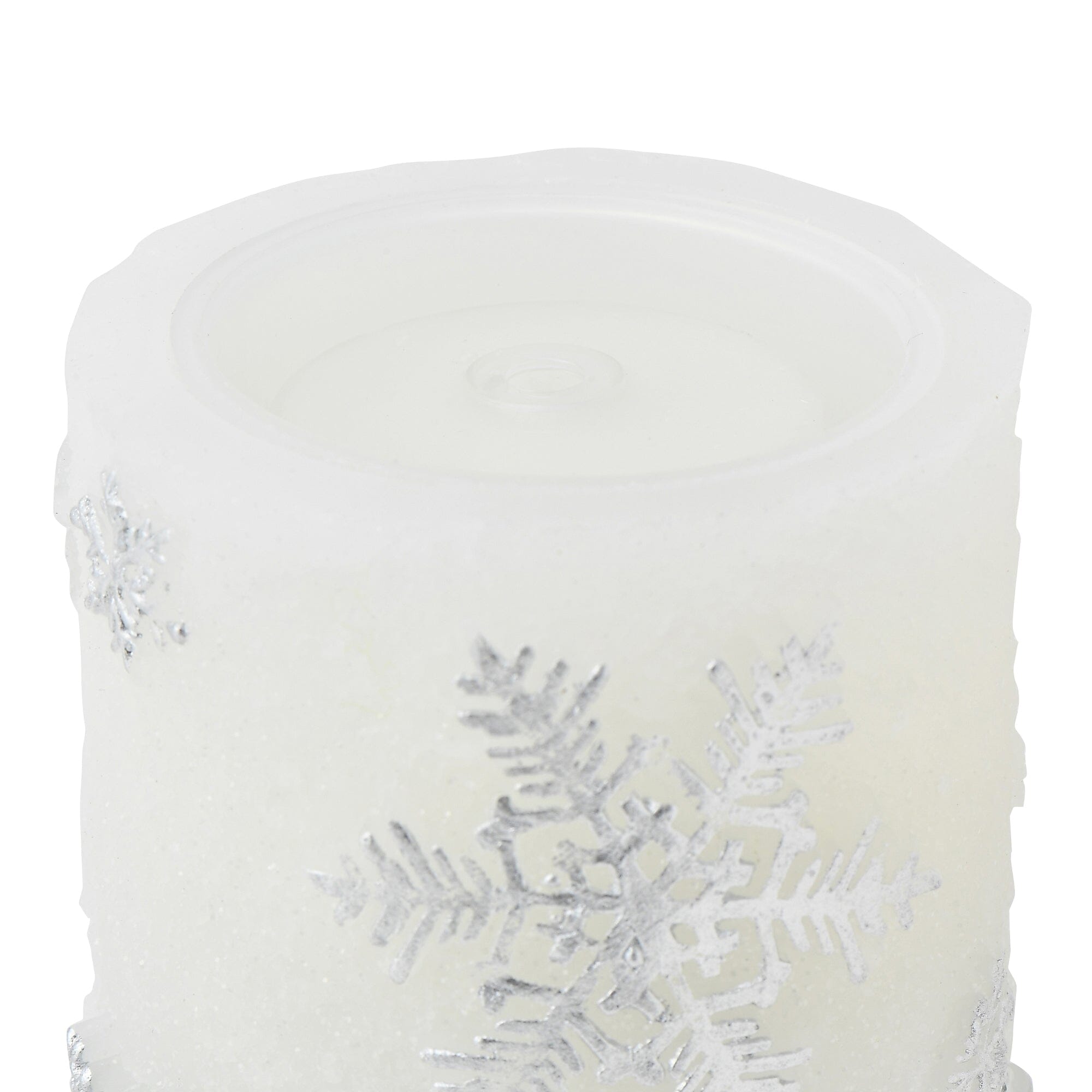 Led Water Candle Snow Silver