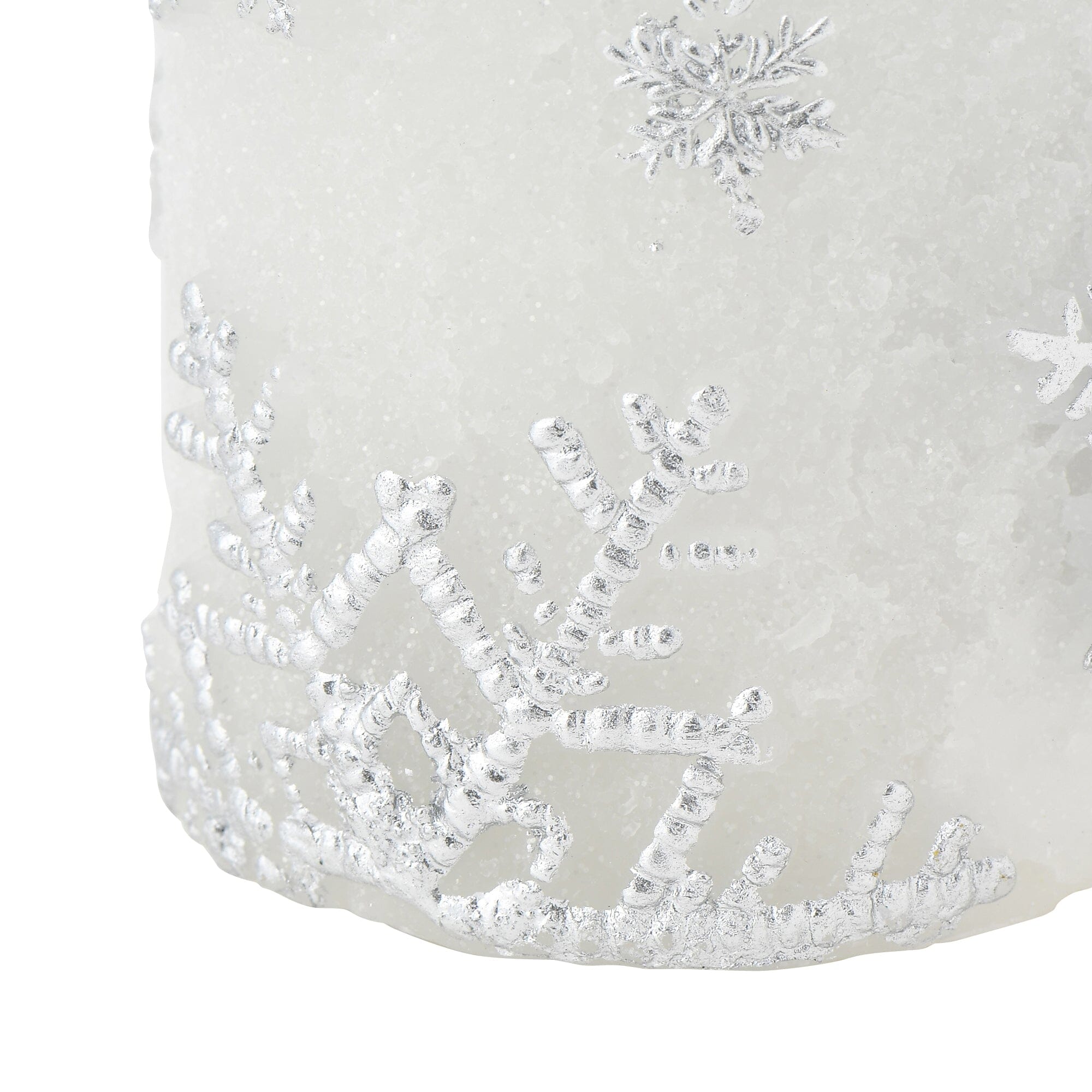 Led Water Candle Snow Silver