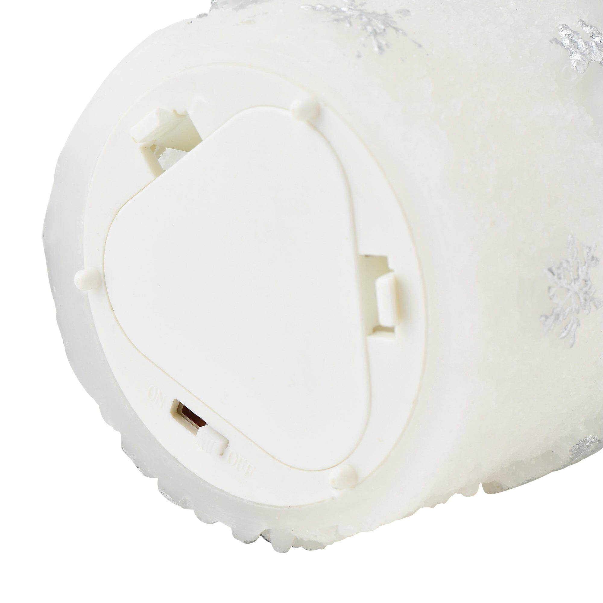 Led Water Candle Snow Silver