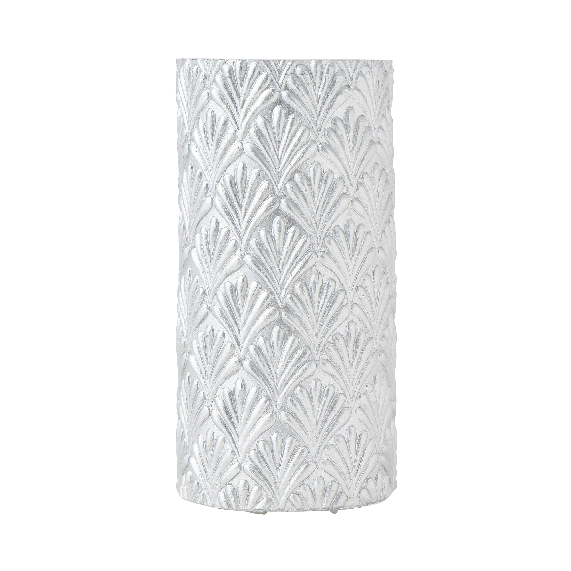 Led Water Candle Pattern Silver