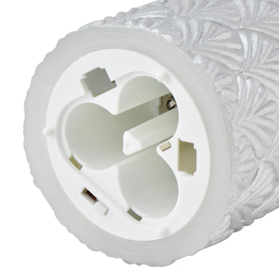 Led Water Candle Pattern Silver