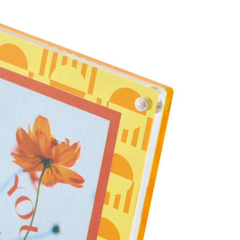Colorful Acrylic Frame Mini Yellow