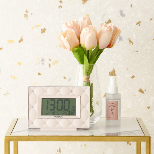 Abisko Wave Digital Clock Pink