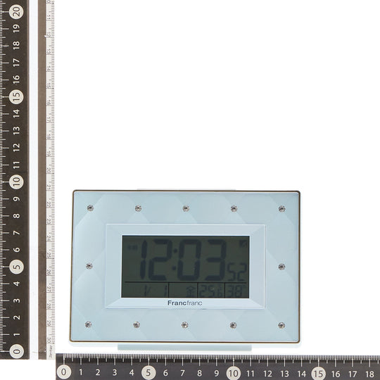 Abisko Wave Digital Clock Blue