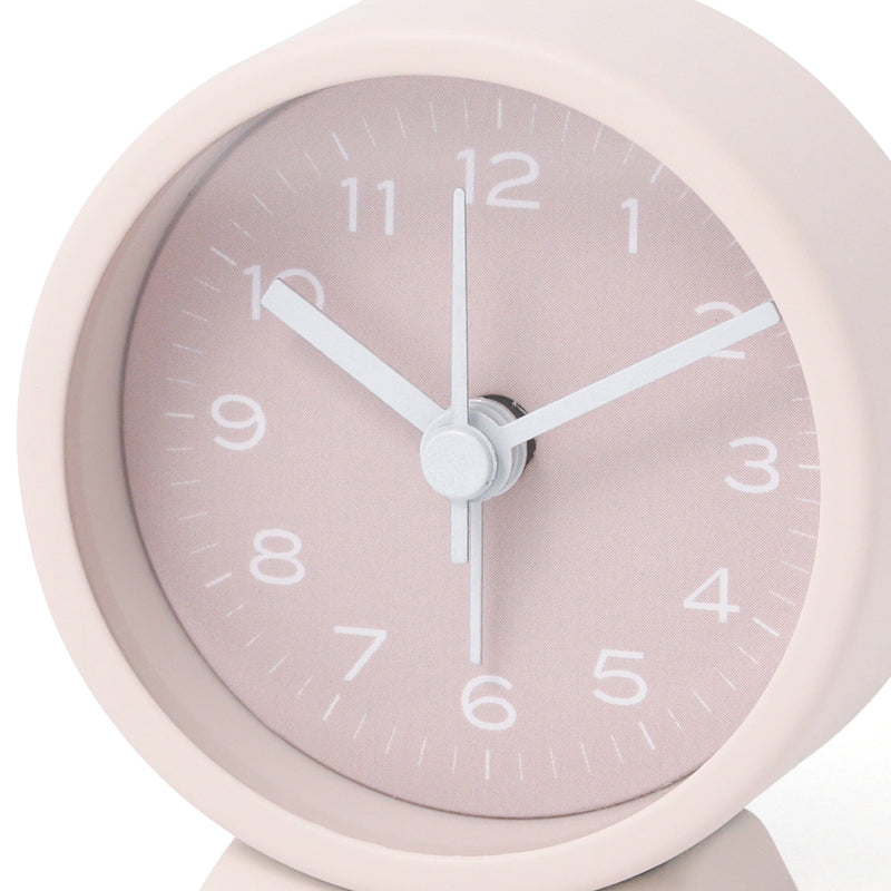 Round Mini Table Clock Pink