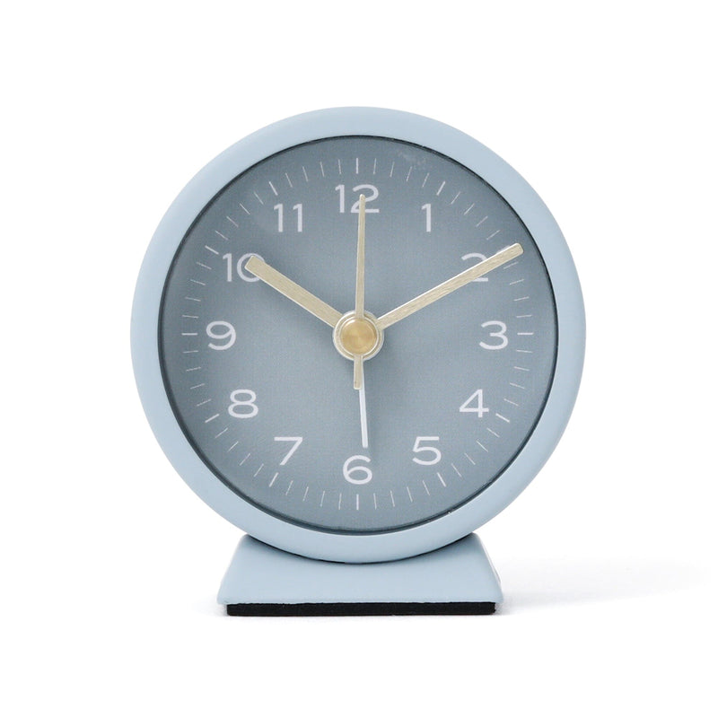 Round Mini Table Clock Blue