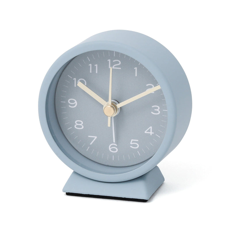 Round Mini Table Clock Blue