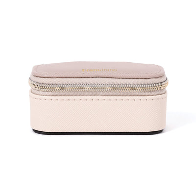 Bicolor Mini Travel Jewelry Box  Ivory