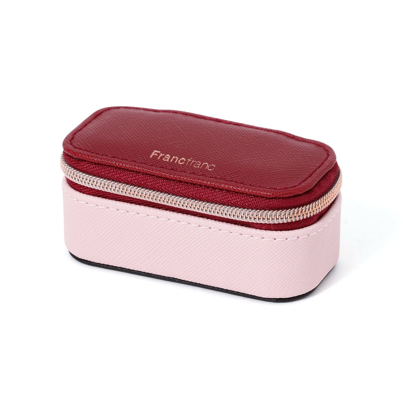 Bicolor Mini Travel Jewelry box  Pink