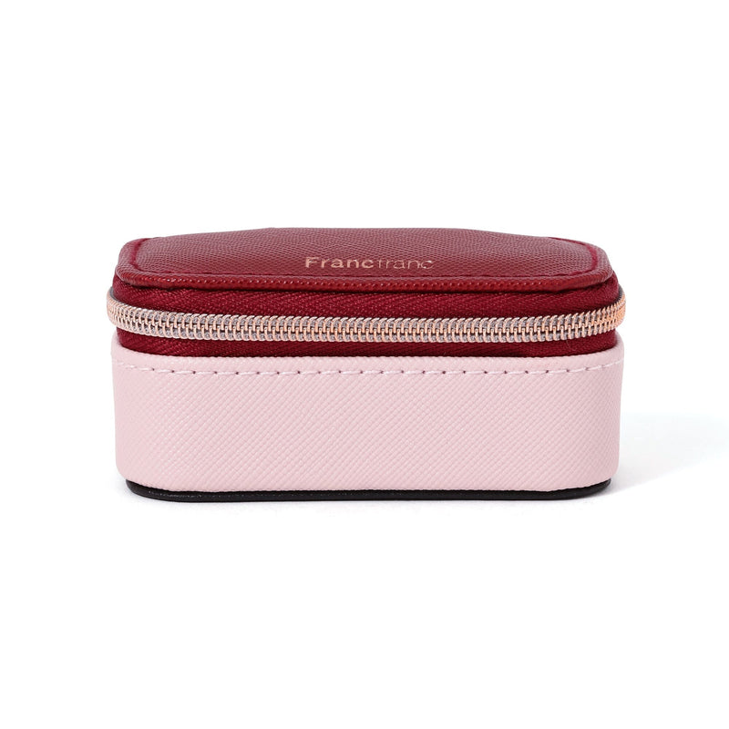 Bicolor Mini Travel Jewelry box  Pink