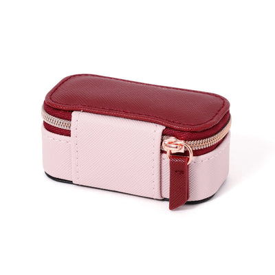 Bicolor Mini Travel Jewelry box  Pink