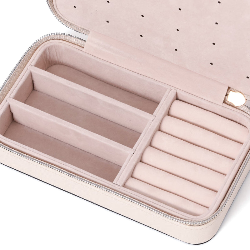 Bicolor Travel Jewelry Box M Ivory