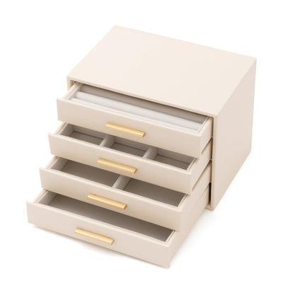 Drawer Jewelry Box 4S  White