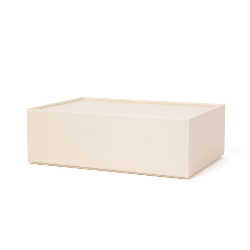 Stacking Jewelry Box Open Multi L White