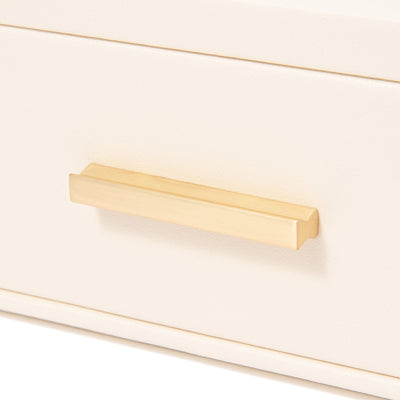 Stacking Jewelry Box Open Multi L White