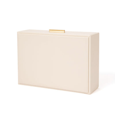 Stacking Jewelry Box Open Multi L White