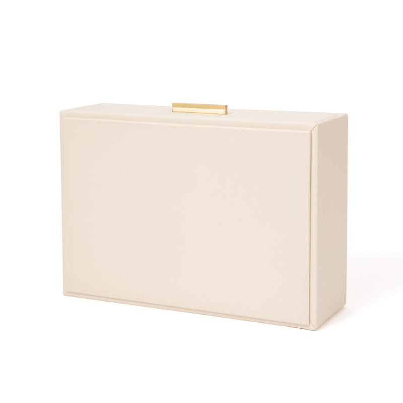 Stacking Jewelry Box Open Multi L White