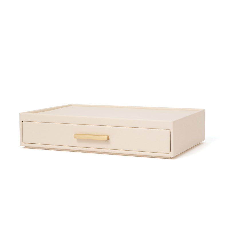 Stacking Jewelry Box Open Multi White