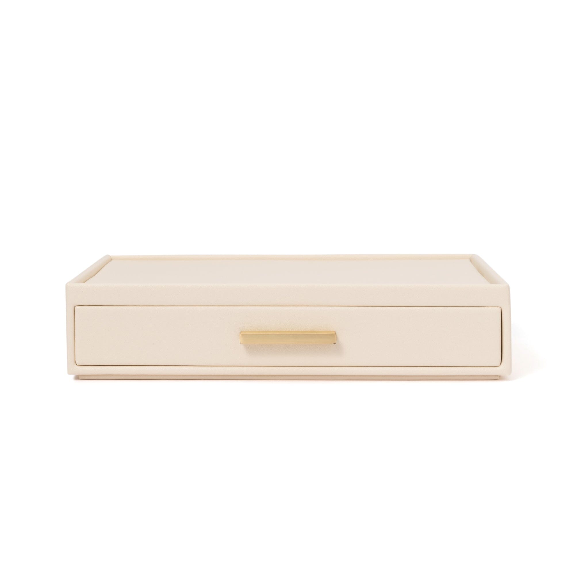 Stacking Jewelry Box Ring Earrings Ivory