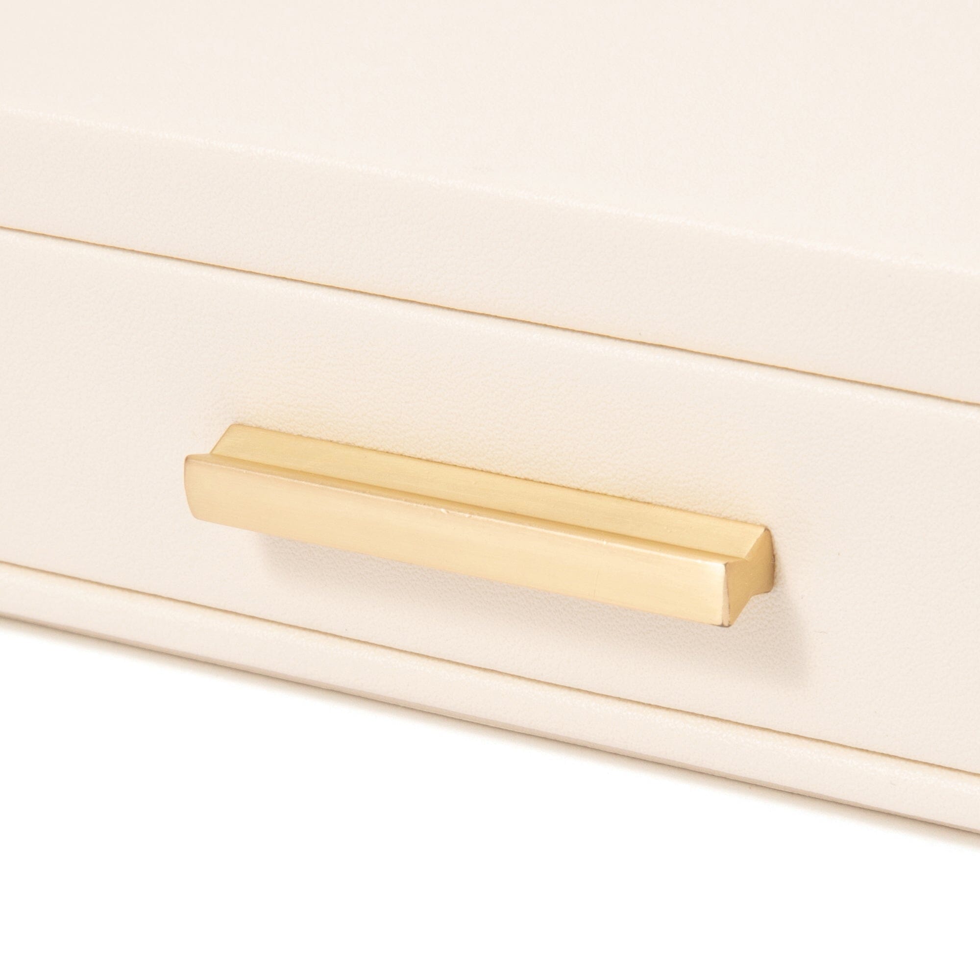 Stacking Jewelry Box Ring Earrings Ivory