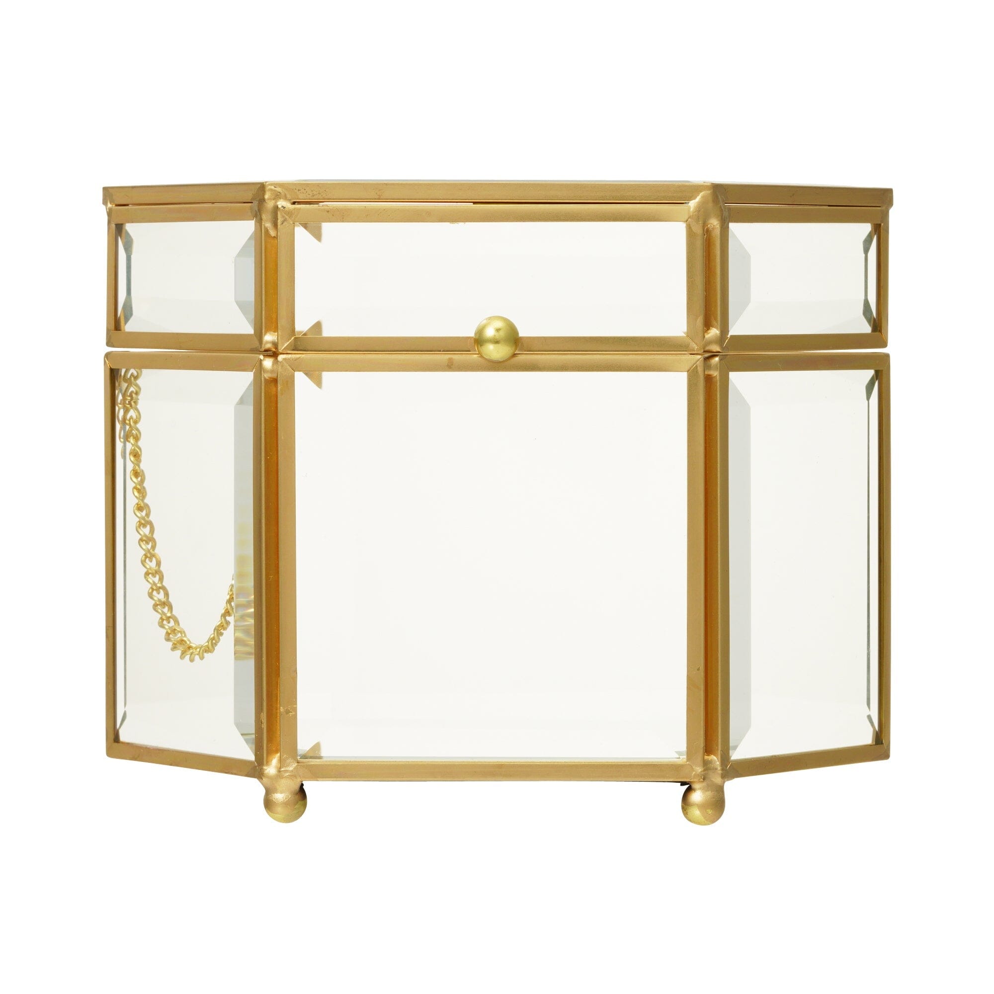 Lamule Iron Glass Box Hexagon 2