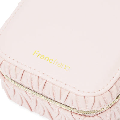 Embossed Travel Jewelry Box Small Pink