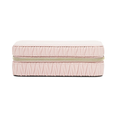 Embossed Travel Jewelry Box Medium Pink