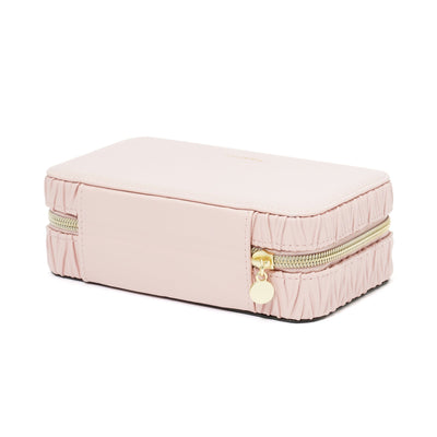 Embossed Travel Jewelry Box Medium Pink