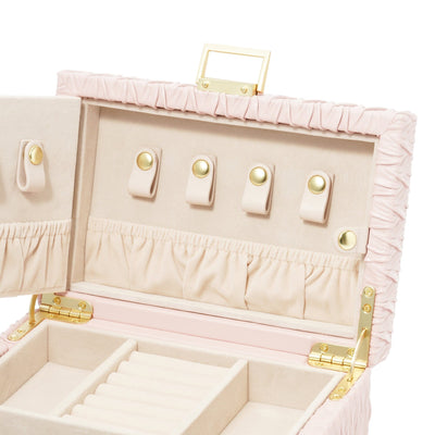 Embossed Jewelry Box Small Pink