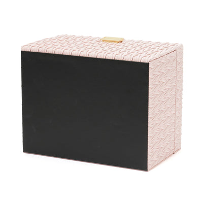 Embossed Jewelry Box Large Pink