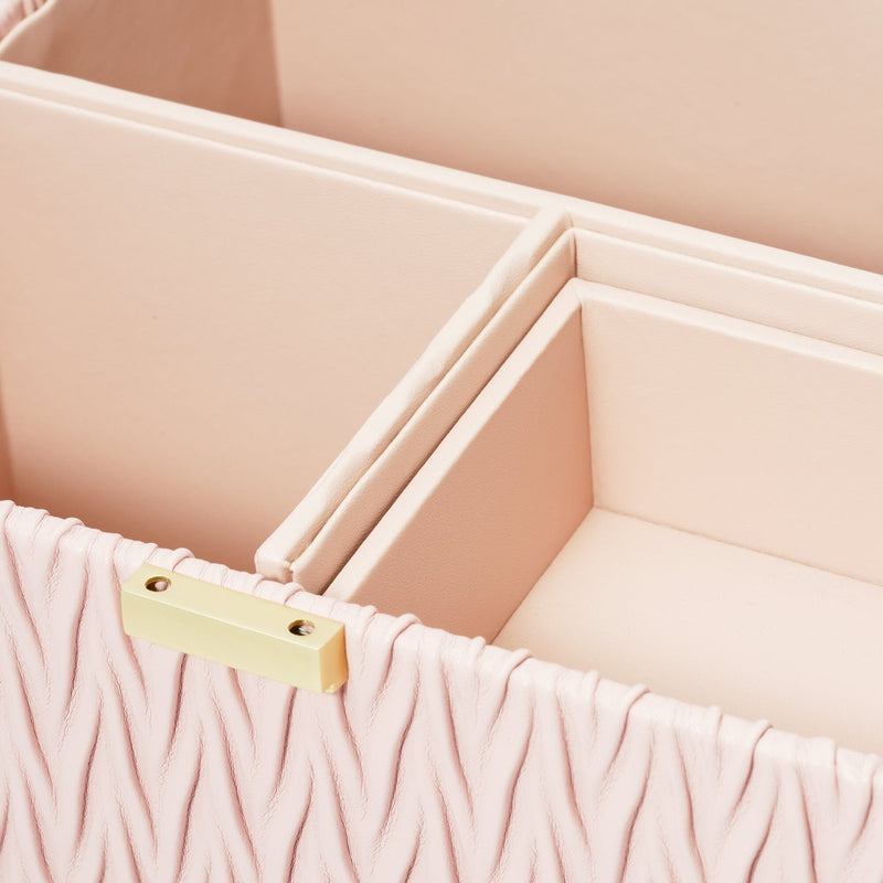 Embossed Cosmetic Box Pink