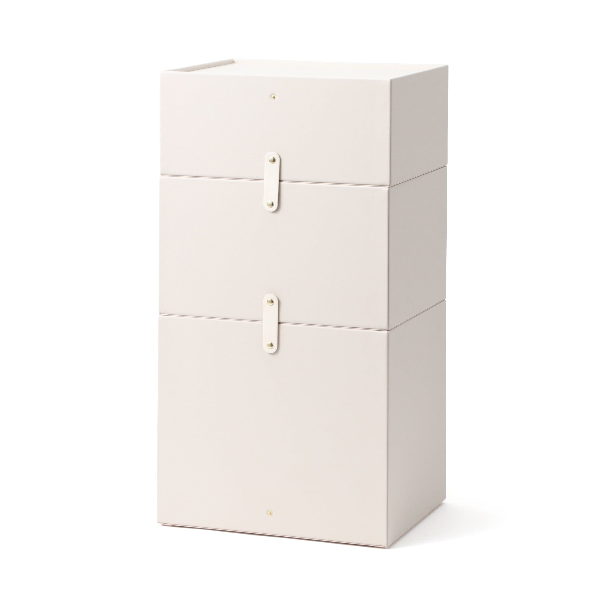 Embossed Stacking Drawer Small Ivory