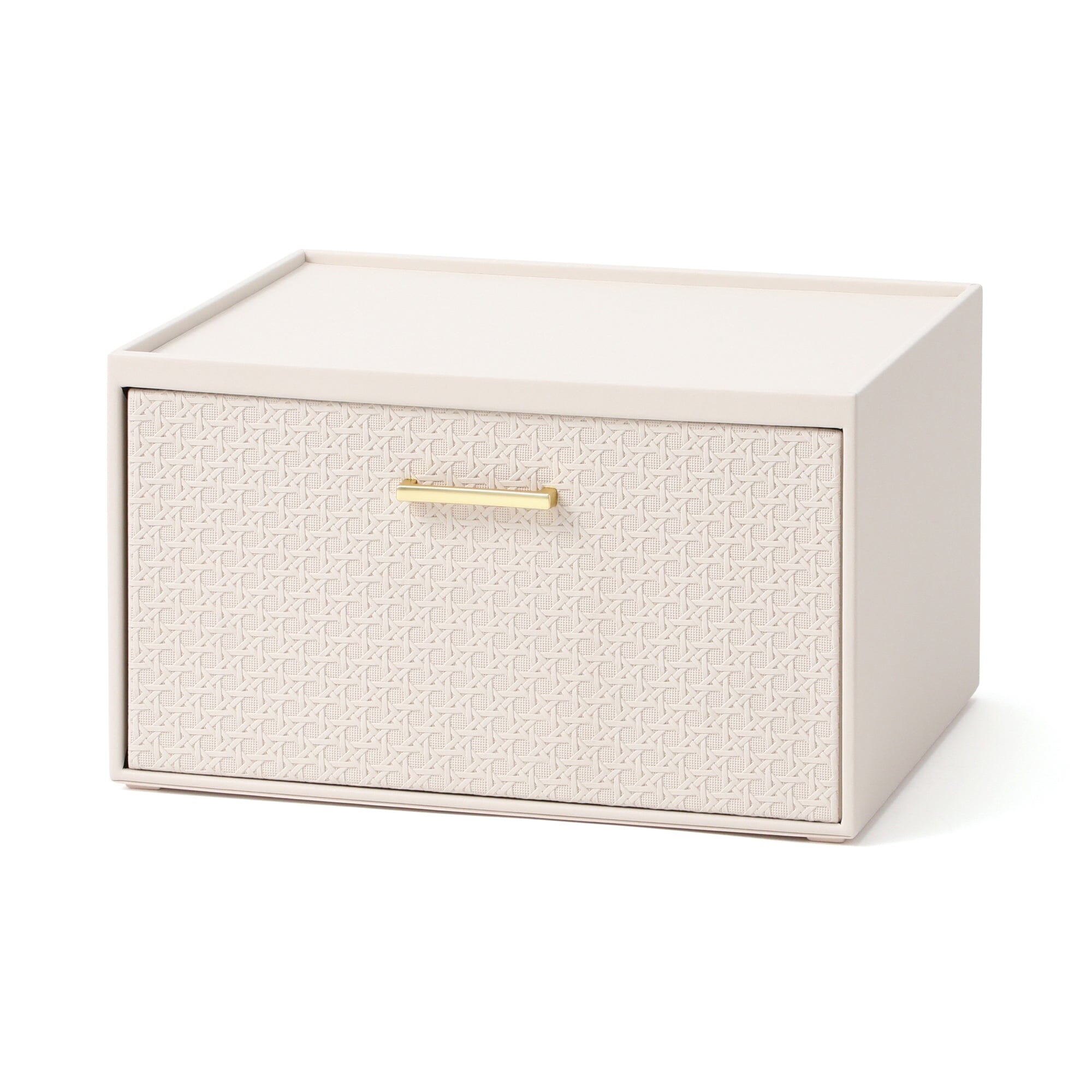 Embossed Stacking Drawer Medium Ivory